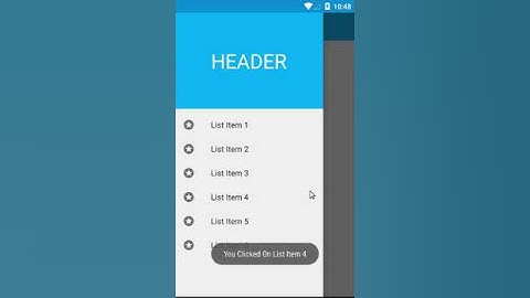 How To Implement Navigation View Using Android Design Library Demo