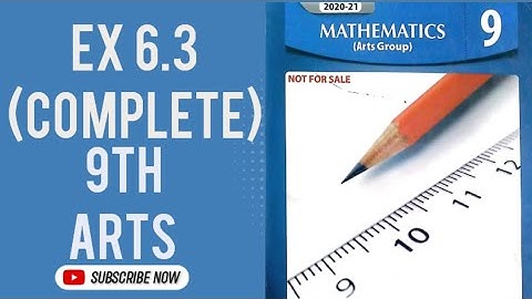 Exercise 6.3 9th class arts math|Chapter 6|Exponents and Logarithms 👍