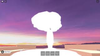 Roblox Nuclear Bomb Testing Facility AntiMatter Nuke.