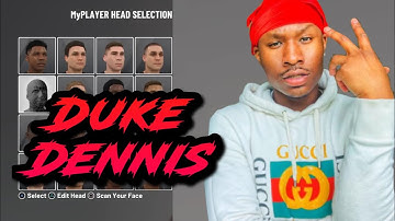 CELEBRITY FACE CREATION! DUKE DENNIS FACE CREATION NBA 2K20!