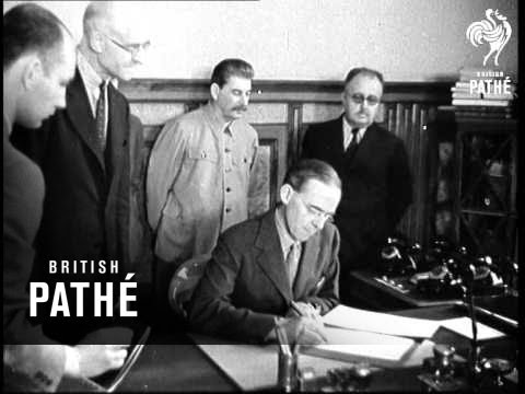 Signing The AngloSoviet Agreement (1941) YouTube