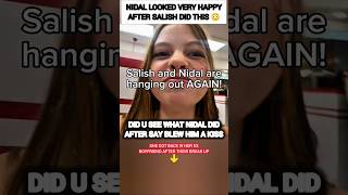 Nidal Wonder LOOKED VERY HAPPY after Salish Matter did this 😳#nalish #shorts #trending #viral #love