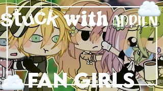 stuck with Adrien CRAZY fan girls [ in a room ] || gacha skit || Miraculous ladybug