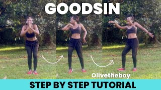 Olivetheboy - Goodsin EASY TIKTOK DANCE TUTORIAL (mirrored) | Rose Basemera Choreography