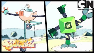 Steven Universe | Robolympics | Pearl and Peridot Build Robots | Back to the Barn | Cartoon Network