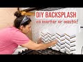 Kitchen Remodel Pt 2 - DIY Backsplash using MusselBound (FIRST TIME)