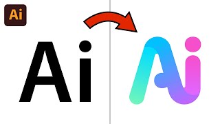 Easy Gradient Logo Design Illustrator Tutorial