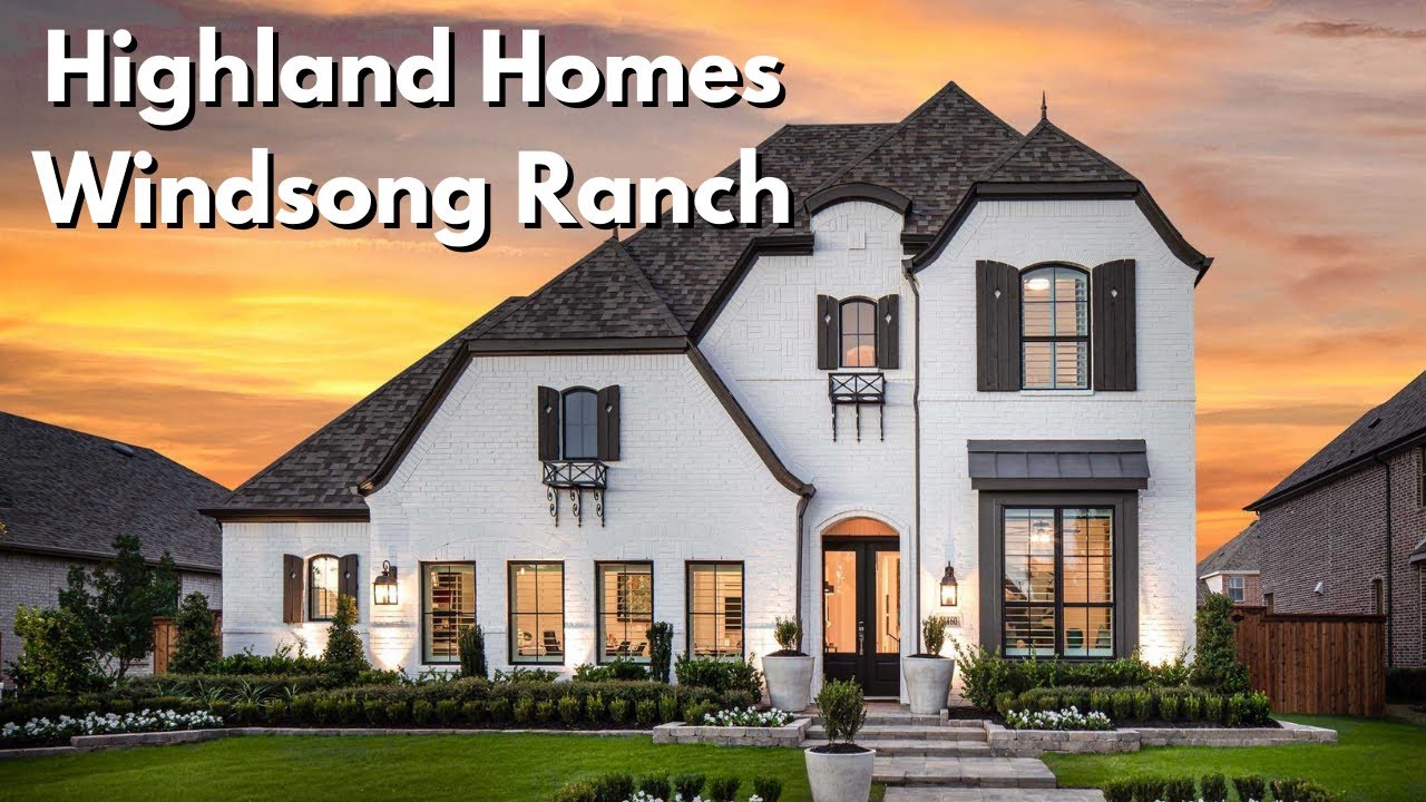 Highland Homes Windsong Ranch Plan 569 Prosper Texas YouTube