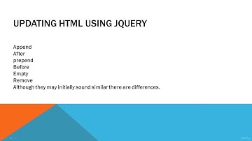 How to Update Elements via JQuery