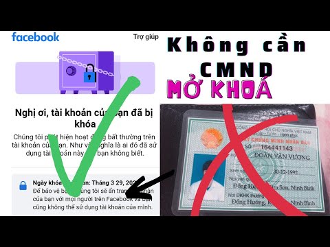 Mở Khoá Tài Khoản Facebook Không Cần CMND | unlock facebook account