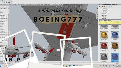 Boeing 777  Design Part 24:Creating the Foundation in SolidWorks rendering @Free_cad_tutorial