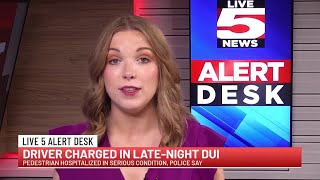 VIDEO: Driver charged in late-night downtown DUI