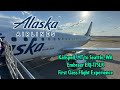 Alaska airlines embraer erj175 kalispell mt to seattle first class flight experience