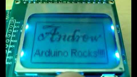 Arduino and Nokia 3310 LCD Display