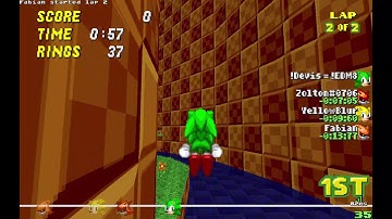 SRB2 v2.2.8 - Multiplayer - Race - My 1st place in Greenflower Curcuit - from part 4.