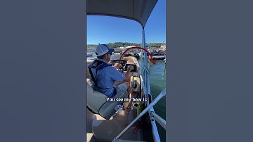 Bow View of Docking a Pontoon Boat: Docking Tips with Bridge Marina PART 1 of 2 #shorts #docking