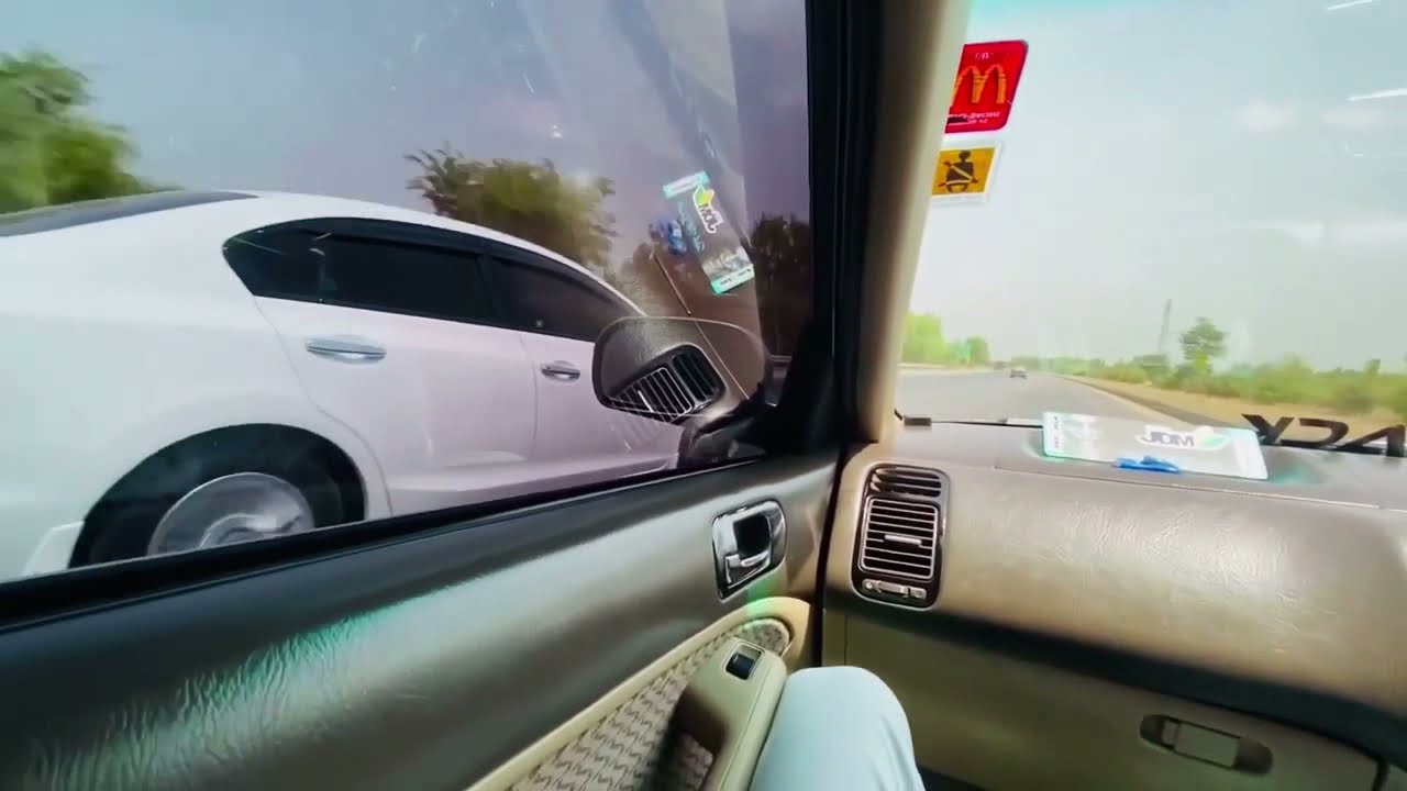 Honda Civic Rebirth vs Honda civic es race on motorway YouTube