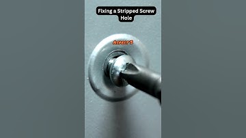 Genius Hack to Fix Stripped Screw Holes in Seconds!