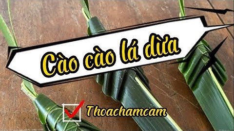Làm cào cào bằng lá dừa cực dễ - Thủ công lá dừa | @Thoahandmade