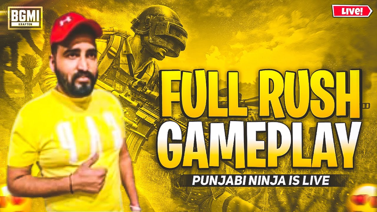 BGMI LIVE - RUSH GAMEPLAY WITH NINJA | PUBG LIVE