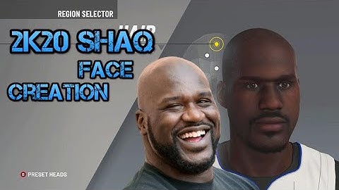 2K20 Shaq Face Creation