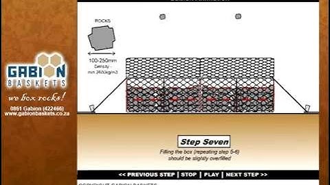 Gabion Installation Animation