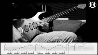 Video thumbnail of "Symphony X - In The Dragon's Den - Guitar Solo Cover + TAB - Marco J. Zinnia"