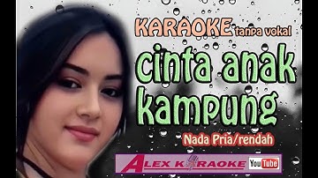 CINTA ANAK KAMPUNG ~ Karaoke Tanpa Vokal ~ Jamal Mirdad   Nada Pria NEW