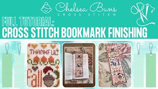 Finishing Tutorial: How To Finish a Cross Stitch Bookmark 