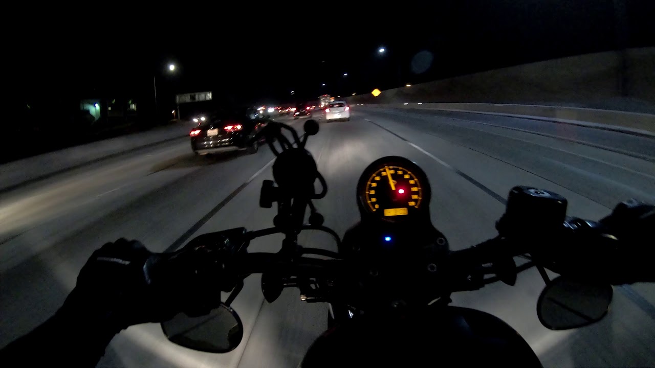 How does the Iron 883 perform on the freeway?