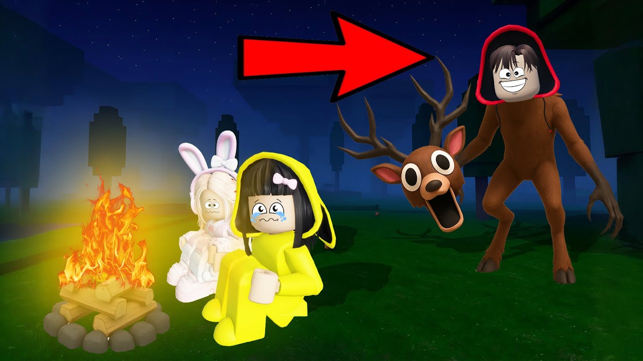 Yuta, Mio Dan Baby Celine Diganggu Monster Rusa Ditengah Hujan || ROBLOX