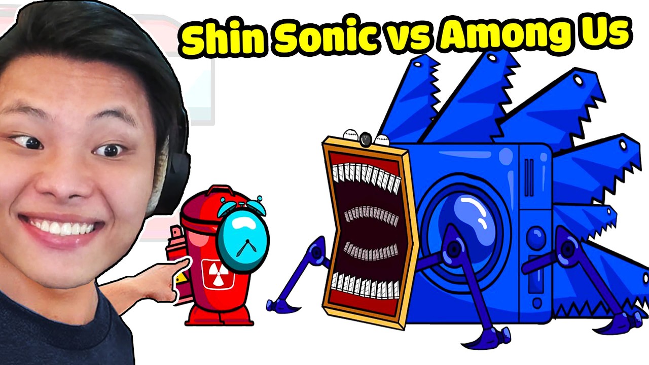SHIN SONIC ĐẠI CHIẾN AMONG US SIÊU HÀI😂🥩JAYGRAY VỪA KHÓC VỪA CƯỜI BỞI NHÍM KHỔNG LỒ VS MINI CREWMATE