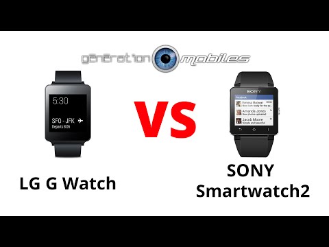 LG G Watch VS Sony Smartwatch 2