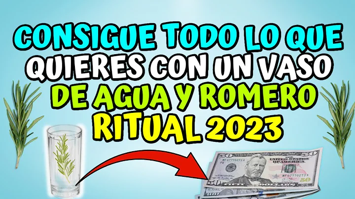 Consigue todo lo que quieres con un vaso de agua y...
