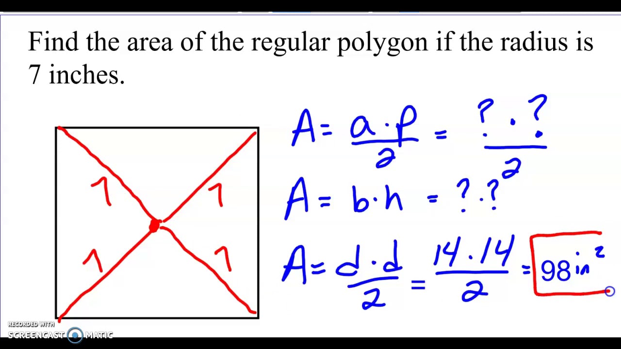 11.2 area of polygons part 1 - YouTube