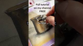 Let Your Watercolour Flow and use white for highlights # watercolor #watercolourtechniques