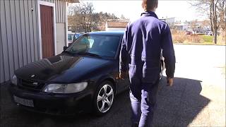 Changing Tires On a SAAB 9-3  Hatchback From 1997