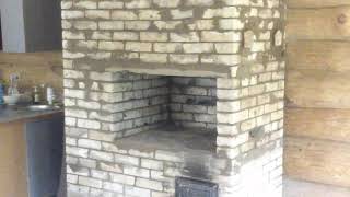 (137)Большая отопительно-варочная печь в охотничьем доме. (137)Большая отопительно-варочная печь в охотничьем доме.