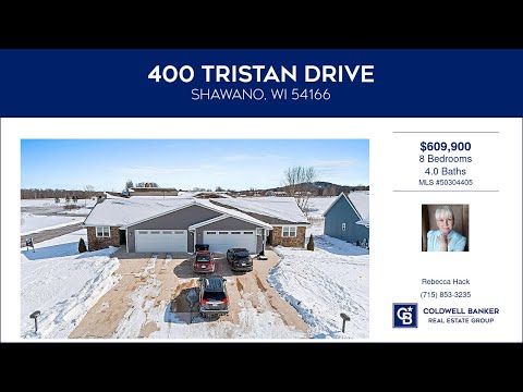 400 TRISTAN Drive, Shawano, WI home video tour