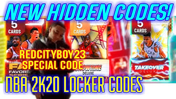 NBA LOCKER CODES 2K REDCITYBOY23 SPECIAL CODE NBA 2K20 Locker Codes