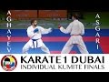 Rafael AGHAYEV vs Bahman ASGARI. Final Kumite -75kg. Karate1 Premier League Dubai 2016