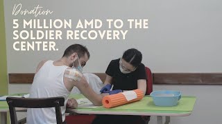 Ararat Box donated 5 million AMD to soldier recovery center in Yerevan