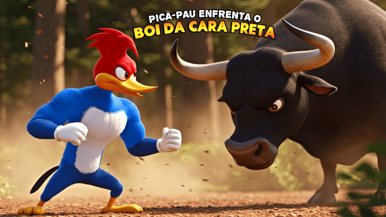 O Pica-Pau enfrenta o Boi da Cara Preta! 🐦🔥| O Piquenique Romântico do Pica-pau e Winnie