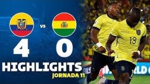 Ecuador vs Bolivia 4-0 Resumen y Goles Highlights 2024