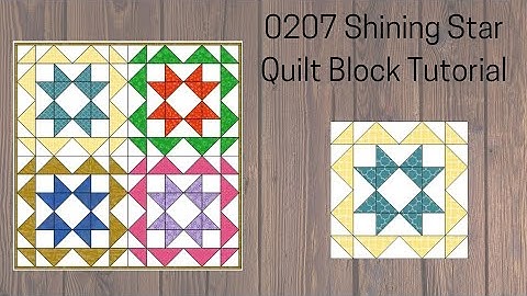0207 Shining Star Quilt Block Tutorial | Block of the Day 2023 | AccuQuilt | Rotary Cutting