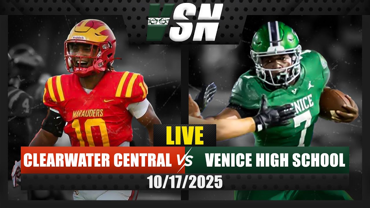 Venice High vs. Clearwater Central Catholic | 10.17.2025 | LIVE