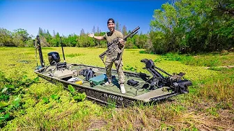 Exploring SWAMP on ABANDON Gun Range Property!! (we got shot at....)