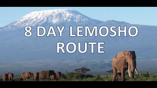 Kilimanjaro 8 Day Lemosho Route in 3D