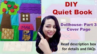 How to make a quiet book - Dollhouse - Part 3 - Cover Page