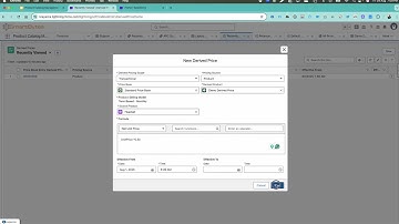 Revenue Cloud Advance RCA, Derived Price, Percent of total Price Salesforce